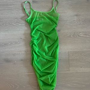 I.AM.GIA Mesh Ruched Mini Dress